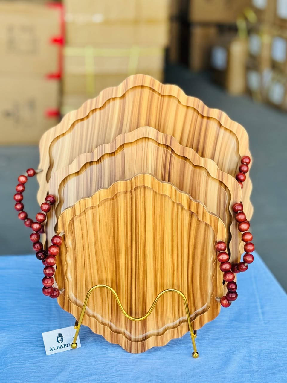 صواني تقديم خشب
السيت 3قطع 
السعر ب 15 
العنوان الحمزه الغربي ع 
خلف المصرف الجديد 
داخل الفرع قرب مدرسة ميسلون 
توصيل جميع المحافظات


**إذا كنت صاحب هذا الإعلان وتريد حذفه لأي سبب، رجاءا أرسل رسالة إلى الدعم الفني**