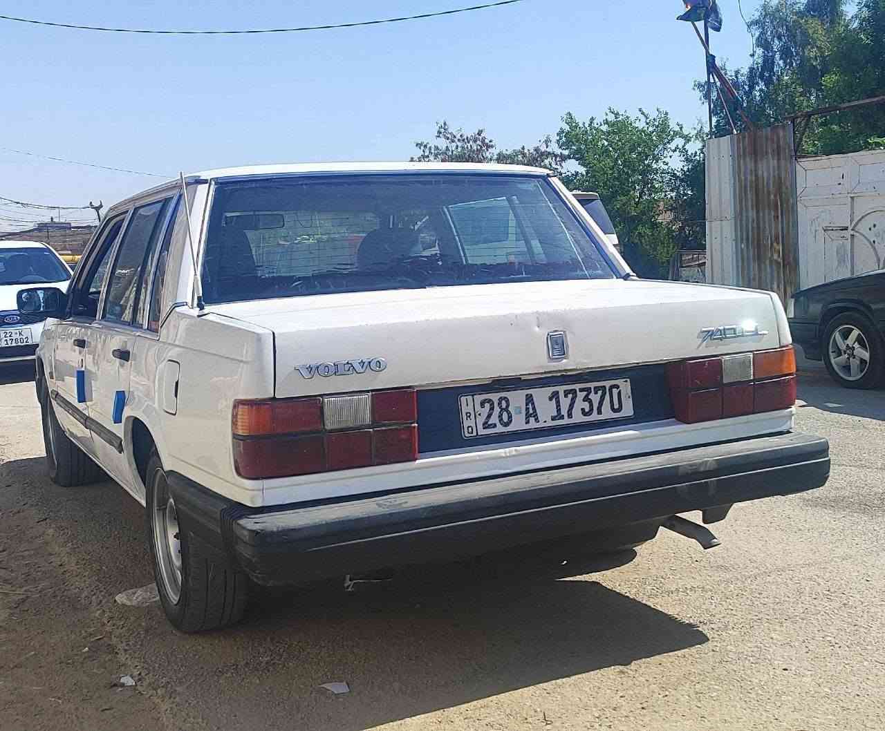 فولفو 740للبيع موديل 85رقم نجف انكليزي باسمي
--كابريتة كير عادي 
--كهربائيات وحدادية خير من الله 
--فلنجات ودسكات كلهة جدد 
--باتري امرون الاصلي جديد حتة الوصل عدي 
--داينمو جديد+فيت بم كهربائي خارجي
--دشبول 940غرفتهة حلوة
--مشط ستوني معمرة 
--تبريد نقصة راديتر وكمبريسر
--مكانهة نجف سعر٣٥وبيهة مجال
***********للاستفسار عل وتساب
