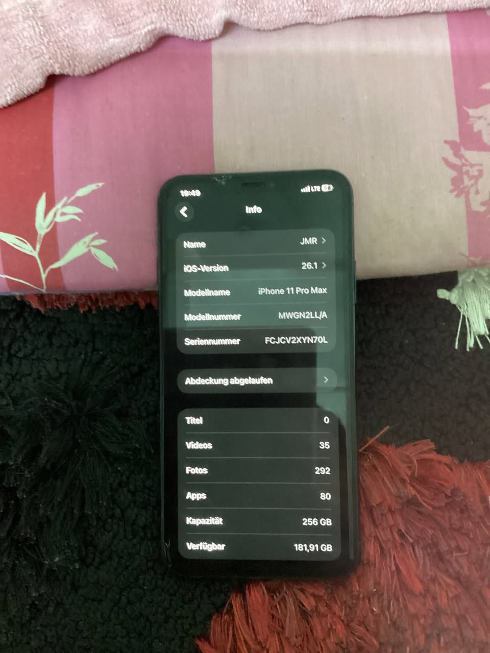 السلام عليكم عندي ايفون ١١ برو ماكس 256 GB و ايباد 9  64 GB الاجهزة نظيفه كلش ثنينهن بيهن كفر ولزكه شخط مابيهن استعمال شخصي اريد اراوس ب ١٤ برو ماكس او ١٥ برو ماكس مكاني بسمايه
***********
