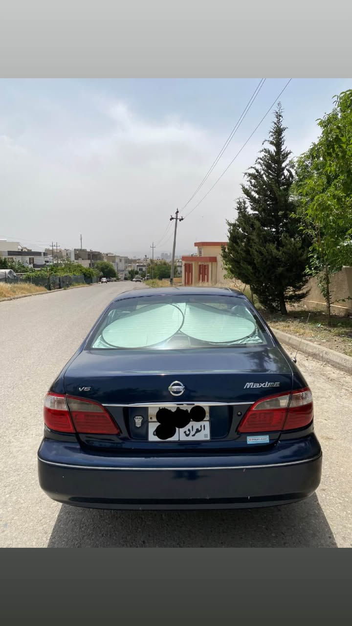 نیسان ماگزیما ٢٠٠٢ تۆماتیک
ماگزیما بۆ فرۆشتن مەکینە ٦ پستۆنی سێهەزار گێڕو مەکینە بەشەرت مەکینەی هەڵمی نیە ناوگێچ کارابایاتی مەزبوت بەشەرت ڕەقەم دهۆک تەحویلی عەسڵە غەرامە تەحویل بەشەرت تازە سێرفز کراوە ڕۆنو هایدرۆلیک تازە 
غازی تەبریدم تازە تێکردوە بەشەرت کوشنو بەرەدەرگا لەسەر بیلاد ماوەتەوە 
گێڕ تۆماتیک
چوارجام کارەبا
ئاوێنە کارەبا
شاشەو کامێرا
دەبڵ ئێرباگ
کۆنتڕۆڵ بیلاد
زینۆن 
سەیارەکە حیزامە بۆ جوانی سەقفی بۆیاخی نیە 
لە سلێمانیم سعری ٤٩ گەڵایە***********
0772 106 1548 السليمانية, العراق
