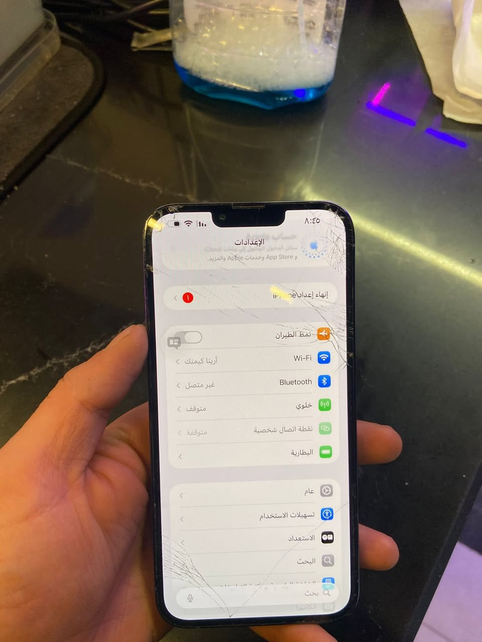 ‏سلام عليكم للبيع iPhone ذاكرة 512 دبل خط مكان فلوجة جهاز مبدل بطارية اصلية شاشة وظهر أعما￼***********
