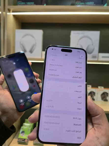🤍iphone 14 Pro Max 💜
بسعر 549$ فقط 🤫
نموذج M امريكي 
ذاكرة 128🤗
دبل سيم 
بطارية 84🫡
فيس ايدي شغال 
وتر بروف ما يعبر هوا🙉 
نظافة مليار بالمية ولا شخط 😗
ما مفتوح شرط وتر بروف
ضمان لسيم كارت والشبكه ولشحن🧐 ولوايفاي ولمس كلوووو ضمان 
بسعر 549$ فقط😗
واتساب ***********
مكان أربيل هفالان قرب جامع سيد طيب #هفالان_اربيل
