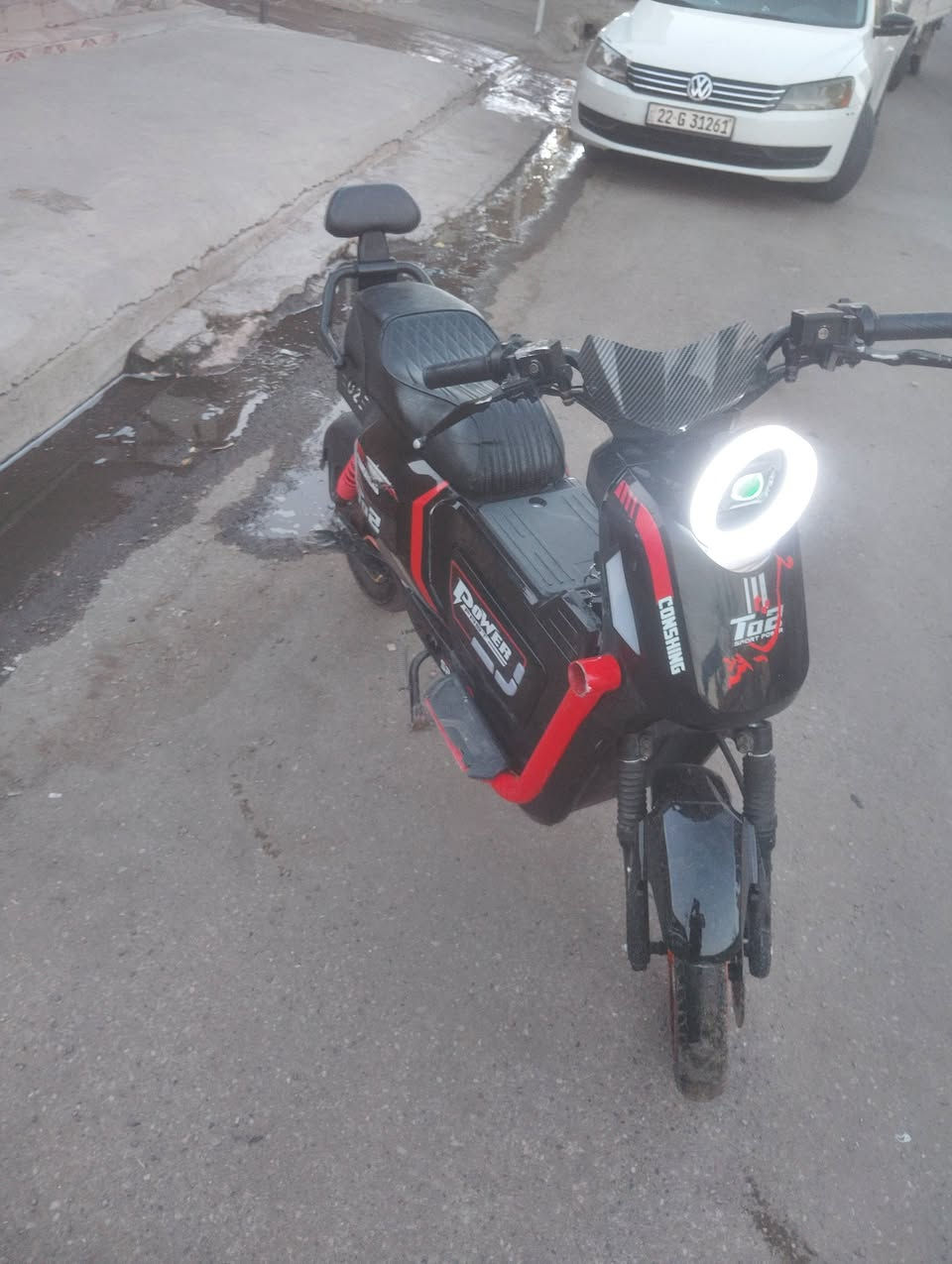 بايسكل شحن لبيع
سعر 400 بي مجال 

5 بطاريات اكبار 

موديل 26 

سرعته 109

نوعي ايف 2

كهربائية شغال 
اي عيب مابي 
رقم ***********

مكان كركوك
