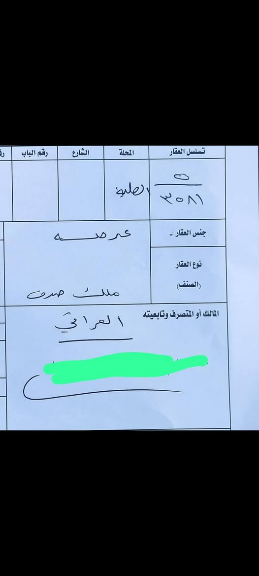قطعه طابو مساحه 200 سوق الشيوخ حي العسكري شارع الطفاء
مقابل مدرسه إبراهيم المجاب للئستفسار ***********
القطعه محدوله ونضيفه ومسيجه
