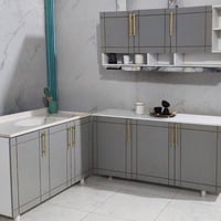 كاونتر MDF • متر ونص • سنك ١٫٢٠م مرمر