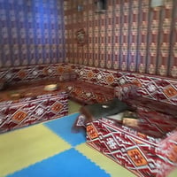 خيمه جدا قويه مع ديوان كامل اخو جديد للبيع مع حديد اعمدة حديد  ممتازه ...