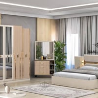 غرفة ٥ قطع • سرير ١٨٠×٢٠٠ • هايدروليك