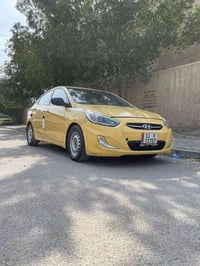 هونداي اكسنت موديل 2016 وارد امريكي رقم بغداد نكليزي بسمي مصفره هيئه و...