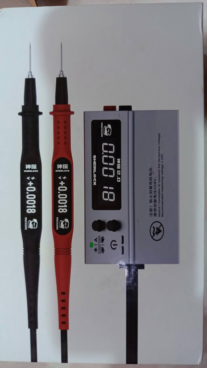 الجهاز هو Mechanic Sherlock V2.0، وهو جهاز قياس متعدد عالي الدقة يستخدم لفحص الجهد والمقاومة الداخلية
الجهاز هو Mechanic Sherlock V2.0، وهو جهاز قياس عالي الدقة مُصمم خصيصًا لإصلاح لوحات أم الهواتف الذكية.يتميز بشاشة عرض رقمية ويأتي مع مجسات اختبار دقيقة (أقلام قياس) لقياس الجهد والمقاومة الداخلية.يُستخدم لاكتشاف خطوط الأخطاء وفحص وصلات PN على اللوحات الإلكترونية بدقة عالية.

السعر 35

يوجد توصيل


**إذا كنت صاحب هذا الإعلان وتريد حذفه لأي سبب، رجاءا أرسل رسالة إلى الدعم الفني**