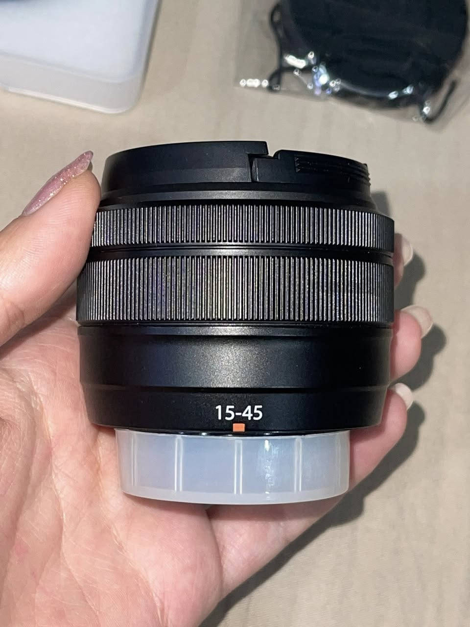 عدسة فوجي 15-45 mm قطر 52 نظيفة مستعملة شي بسيط ومابيها شخط يجي وياها فلتر UV وغطاء عدسة احتياطي ٢ 
السعر ٢٥٠ شامل التوصيل وبيها مجال


**إذا كنت صاحب هذا الإعلان وتريد حذفه لأي سبب، رجاءا أرسل رسالة إلى الدعم الفني**