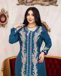 دشداشة نسائي • تطريز ستراس • مقاس 2x 3x