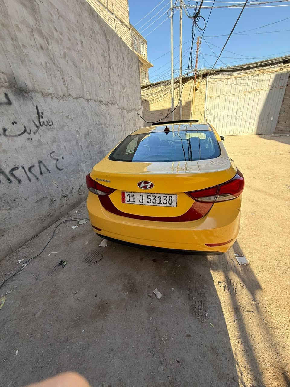 سلام عليكم
النترا امريكي 16 فول حادثها كما بين بل سونار السياره بسمي هيئة غرامات امصفرة المكان كربلاء كير مكينه حداديه مكفول 
تخم تاير جديد السعر 125
***********
