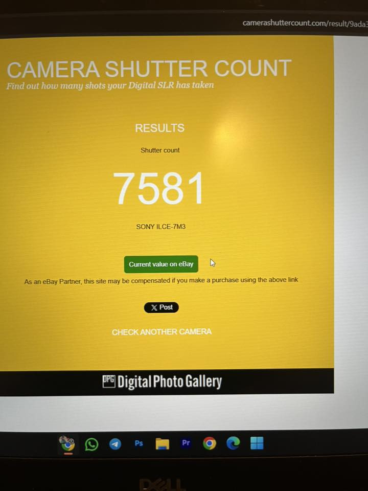 معدات كامله للبيع نضافه 95‎%‎ شراي اتصل ***********
سوني A7iii

عدسه 16mm  فتحه 1.4 

عدسه 50mm فتحه 1.8 

اضائه كودكس AD 400 برو 

سوفت بوكس قياس90 

ستاند ثقيل 

تريكر x2 برو

