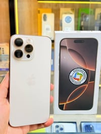 ايفون 16 برو ماكس ذاكره 256 بطارية 100 عدد دورات 180 جهاز ماستر  كارتو...