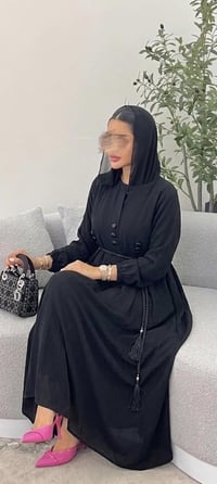 عباية جرجيت • اسود فاحم • مناسبة محرم