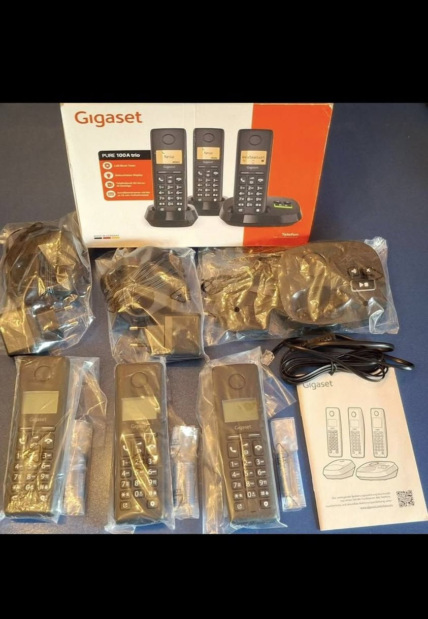 📣 للبيع: هاتف أرضي لاسلكي Gigaset PURE 100A Trio – جديد بالكرتون
📍 الموقع: النجف
📞 للتواصل: ***********
💰 السعر: 85,000 د.ع
📦 تفاصيل الجهاز:
هاتف أرضي لاسلكي من شركة Gigaset (مجموعة 3 سماعات) 📱📱📱 �
heise online
جديد داخل الكرتون مع جميع القطع والأكسسوارات
صناعة أصلية وجودة عالية 🇩🇪 �
جيدجاسيت
شاشة مضيئة + دفتر أرقام + منع اتصال مزعج
