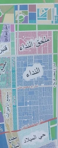 حي النداء ٥٤ألف • عرصة ٢٠٠م • ركن شارعين ١٠×١٠