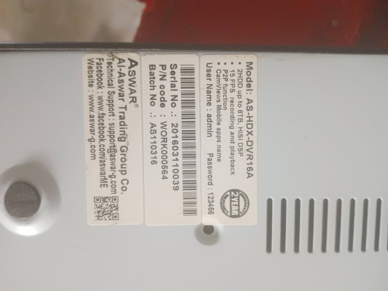 جهاز شغال أسوار 16 خط بدون هارد بدون ملحقات السعر 30 الف مع التوصيل


**إذا كنت صاحب هذا الإعلان وتريد حذفه لأي سبب، رجاءا أرسل رسالة إلى الدعم الفني**