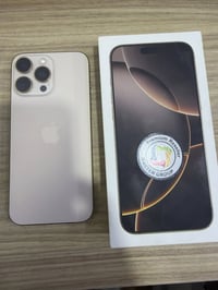 ايفون 16 برو ماكس دزرت ذاكرة 256 ضمانه ماستر بطارية 98 نظافة 100 جهاز ...