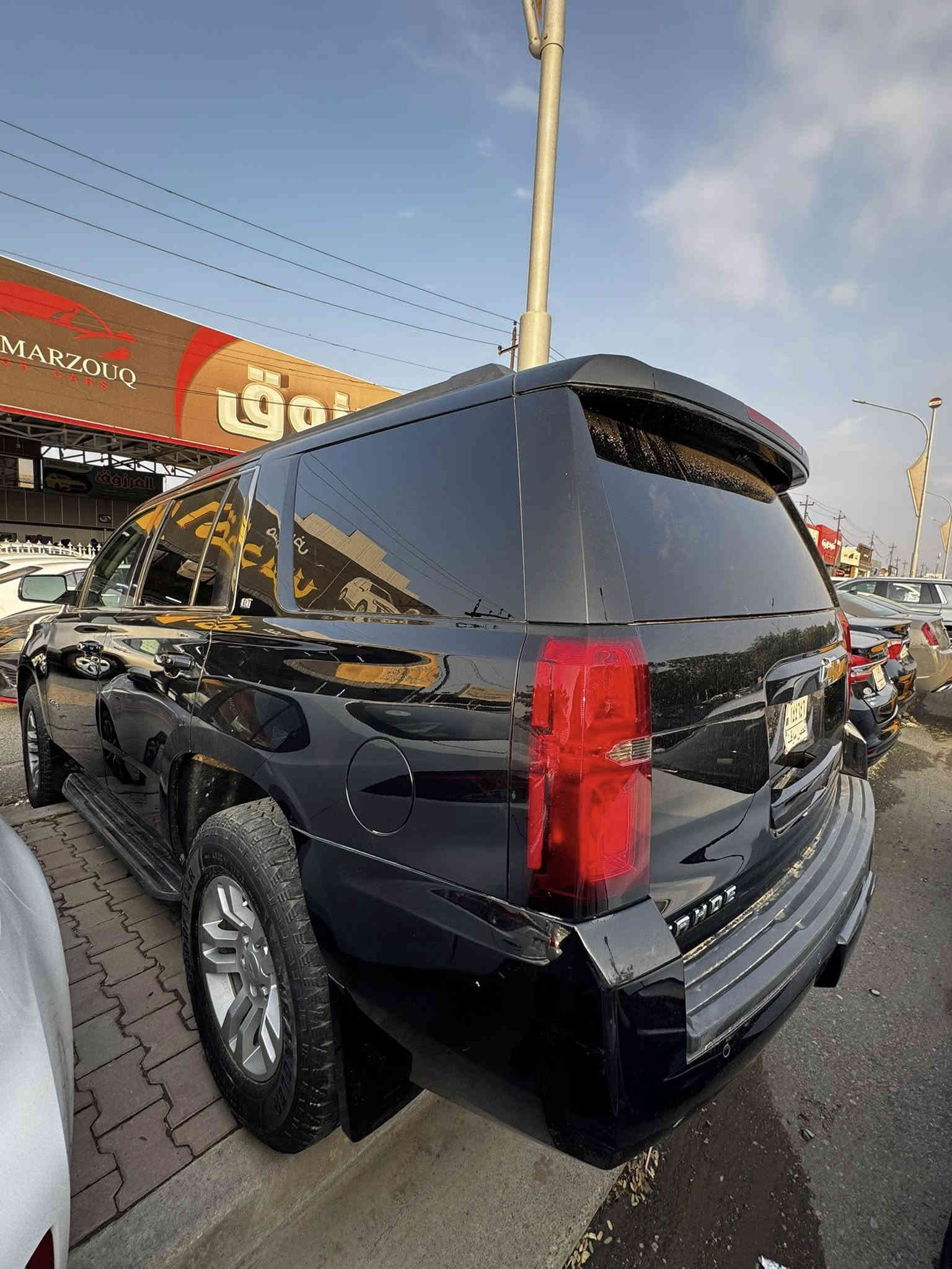 تاهو 2015
موصفات LTفول 🚓

كشن جلد 🖤

كشن هيتر ♨️

تشغيل بصمه 🚥

سياره كلش حلو مشالله ونضيفه 
حادثه فقط جاملغ امامي يم السايق 
ايرباك كله سليم. يعني بدون آير باك 
سياره طابه كتاب ظباط 
تجي تشغل وتروح 
رقم الشناصي 

1GNSKBKC1FR110881

سعر 30000$يعني 3شدات
التواصل ***********
واتساب ***********
