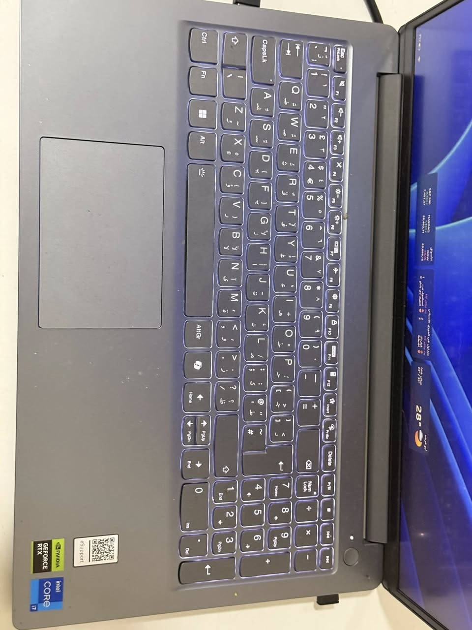 • Intel Core i7-12650HX  
• RTX 4050 6GB  
• RAM 16GB DDR5  
• SSD 512GB  
• شاشة FHD 15.6  
• Windows 11 Pro  

الجهاز بحالة ممتازة جداً، شبه جديد واستخدام خفيف، ويا الكارتون والفاتورة الأصلية.  
مناسب للألعاب، التصميم، المونتاج والدراسة الثقيلة.

السعر: 1,150,000 وماكو هيج سعر .

الموقع: بغداد 
و اكو توصيل محافضات بعربون   
للاستفسار وتساب فقط 📩 
***********
