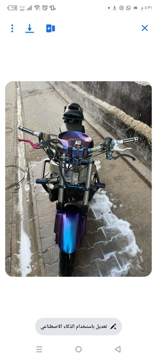 عمي لحد يواعد ويجذب رجاءا الدراجه بسعر البلاش كامله مكمله شغل وطلع ما مفتوحه F4i  سعرها ١٦٥٠ الف مكاني بصره مناوي ***********
