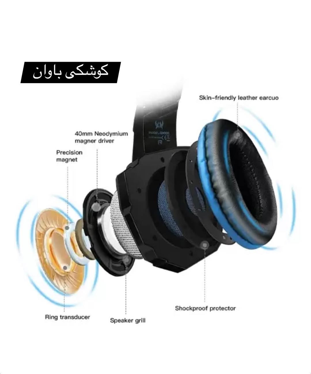 وێنەکە هێدسێتی یاریکردنی پیشەگەری Kotion Each G9000 Pro بە دوو ڕەنگی جیاواز (سوور و شین) نیشان دەدات. 
ئەمانە هێدسێتی یاریکردنن بە وایەر.
تایبەتمەندی و تایبەتمەندییە سەرەکییەکان:
* گونجان: ئەم هێدسێتە خاوەنی جاکی دەنگی 3.5 ملم (4 پین) بە ئاڵتونی پۆشراوە، ئەمەش وایکردووە لەگەڵ چەندین ئامێری وەک پلەیستەیشن (PS4/PS5) و کۆمپیوتەر و لاپتۆپ و مۆبایلە زیرەکەکان و تابلێتەکاندا بگونجێت.
* دەنگ: بە شۆفێری 40 ملم تەیار کراوە، دەنگی ستێریۆی ڕوون و نوقمکەر دەدات کە یارمەتیت دەدات لە کاتی یاریکردندا ئاراستەکەت بە وردی دیاری بکەیت.
* مایکرۆفۆن: مایکرۆفۆنی ناوەکی و سووڕاوە تایبەتمەندی تەکنەلۆژیای کەمکردنەوەی ژاوەژاوی هەیە بۆ دڵنیابوون لە پەیوەندی دەنگی ڕوون.
* ڕووناکی و کۆنتڕۆڵەکان: تایبەتمەندی ڕووناکییەکی سەرنجڕاکێشی LED ی هەیە کە کاتێک دەرچەی USB ی لەگەڵدایە چالاک دەبێت، هەروەها ڕیمۆتێکی وایەردار لەخۆدەگرێت بۆ ڕێکخستنی دەنگی ئاسان و بێدەنگکردنی مایکرۆفۆن.
له #كوشكى_باوان به رده سته.
بوو زانينى نرخ كۆمێنت كه.
ژماره ى موبايل ☎️(***********)
گه ياندن به رده سته 🚕
————————————————————————————
تُظهر الصورة سماعة الألعاب الاحترافية Kotion Each G9000 Pro بلونين مختلفين (الأحمر والأزرق). 
هذه السماعة سلكية.
 الميزات الرئيسية: 
* التوافق: تتميز السماعة بمقبس صوت مطلي بالذهب عيار 3.5 ملم (4 دبابيس)، مما يجعلها متوافقة مع مجموعة متنوعة من الأجهزة مثل بلاي ستيشن (PS4/PS5)، وأجهزة الكمبيوتر، وأجهزة الكمبيوتر المحمولة، والهواتف الذكية، والأجهزة اللوحية. 
* الصوت: مزودة بمحركات صوتية 40 ملم، توفر السماعة صوتًا ستيريو نقيًا وغامرًا يساعدك على تحديد اتجاهك بدقة أثناء اللعب.
* الميكروفون: ميكروفون مدمج وميكروفون دوار مزودان بتقنية تقليل الضوضاء لضمان اتصال صوتي واضح. 
* الإضاءة والتحكم: تتميز السماعة بإضاءة LED جذابة تُفعّل عند توصيل منفذ USB، وتتضمن جهاز تحكم سلكي لسهولة ضبط مستوى الصوت وكتم صوت الميكروفون.
متوفر لدى #كوشكى_باوان.
للاستفسار عن السعر، يرجى كتابة تعليق.
رقم الهاتف☎️(***********)
خدمة التوصيل متوفرة 🚕
