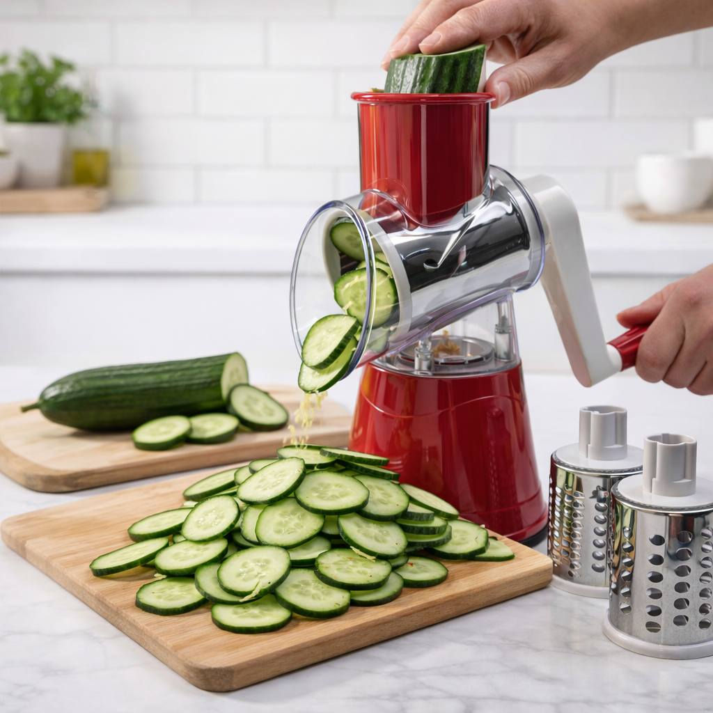 🧀✨ برش وتقطيع سريع وسهل لكل المكونات!

مبشرة يدويّة دوّارة بقاعدة شفط قوية تثبّت الجهاز على الطاولة 💪
3 أسطوانات من الستانلس ستيل: بشر ناعم، بشر خشن، وتقطيع شرائح 🥕🧀
فتحة واسعة مع دافع للطعام للحفاظ على أمان اليدين ✋
قابلة للفك والتنظيف بسهولة ♻️

خلي مطبخك مرتب وعملي بدون تعب! 🍴 السعر 15الف مع التوصيل


**إذا كنت صاحب هذا الإعلان وتريد حذفه لأي سبب، رجاءا أرسل رسالة إلى الدعم الفني**