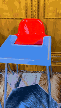 كرسي طعام أطفال • استخدام قليل