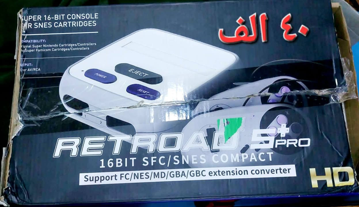 مايكرو صيني سعرة ١٥ الف تقليد فاملي كومبيوتر
مايكرو صيني باب اول سعرة ٢٥ الف
سوبر نتيندو اصلي سعرة ٤٠ الف
جهاز nes مني HD ابو الرام مبرمج 621 لعبة سعرة ٢٠ الف  
جهاز مايكرو مني ابو الرام مبرمج العاب جوستكات وايرليس سعرة ٢٠ الف
يوجد خدمة توصيل


**إذا كنت صاحب هذا الإعلان وتريد حذفه لأي سبب، رجاءا أرسل رسالة إلى الدعم الفني**