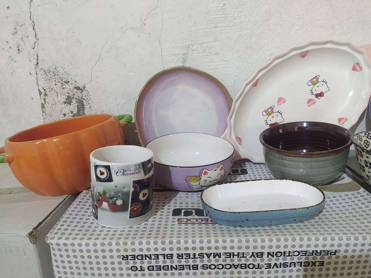 مواعين باله قطعه كلش حلوه بيهن حراري وبيهن قطع خشنه وناعمه 13 كارتون بحجم كارتون البيض وبحجم كارتون  الجكاير سعرهن كلهن شلع 260 وبيهن مجال 

للأستفسار أكثر تفضلوا خاص 
مكاني كربلاء حي العامل


**إذا كنت صاحب هذا الإعلان وتريد حذفه لأي سبب، رجاءا أرسل رسالة إلى الدعم الفني**