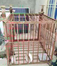 قفص حديد للبيع يفيد أصحاب المولدات والماطورات الي تنصب على الشط محكم ا...