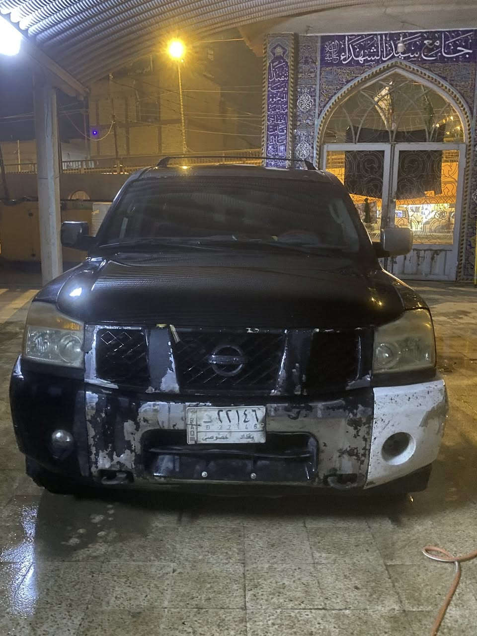 🛑🛑2007 ارمادا بغداد الماني🛑🛑 
لون اسود صبغ عام اثر جراد وارد امريكي
كلين تايتل كفاله عامه (شواصي لغود ايرباك كله مكفول ) اكرر سياره مكفوله 
بيها طخات بسيطه ..... 
مكاني كربلاء /*********** باب طويريج 
سعر السياره 75 ورقه وقابل للتفاوض 
محرك كير تبريد منضومه مي منضومه بانزين منضومه دهن محرك منضومه دهن كير منضومه تبريد كلهن كفاله 
كهربائيات كفاله 
لايوجد اي تجطيلات خارجيه 
نقوصاتها حداديه خلفيه وامامي ومشط وبعض ترتيبات الكماليات 
السياره عل ايدي واني وكيل ادوات نيسان ارمادا 
وكل غراضها يمي مستعجل عل بيع بسبب ضرف خاص 
تحياتي الكم 🩷❤️
