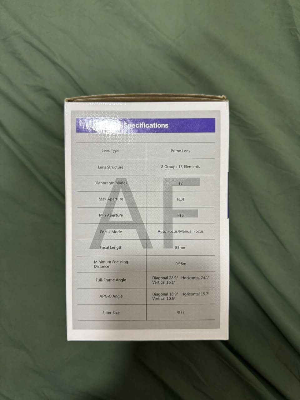 عدسة 85 نيكون Z فتحة 1.4
نظيفة وكارتون كامل شرط الفحص 

سعرها ٩٠٠ مكاني بغداد 

***********
