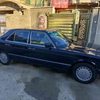 مارسدس 1986 باب قصير لون حبري سياره جديده مكينه وكير وصدر هسه شادهن بس...