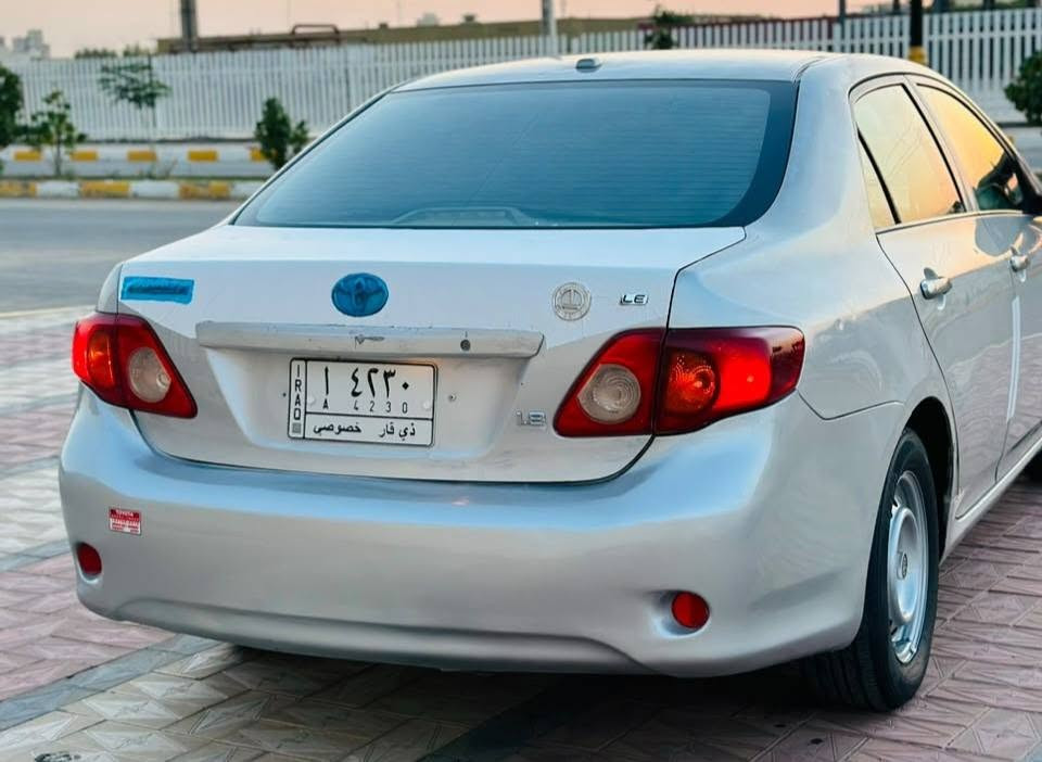 كورلا 2009 امريكي
محرك 1800 VVT 
كير AT عدد 4نمر
 حداديه 75℅،مري كهربائي غرفه نظيفه بلاد ودواخل السياره كله بلاد حتى المسجل، رقم ذي قار مشروع وطني سنويه لل 28 ، ضررها بيها تصليح بالبنيد وداير الجاملغ الخلفي والباب الخلفي بدون دواخل وكلشي موضح بكتاب الفحص 
 السعر 85 عنواني ناصريه المركز 
*********** متوفر واتساب
