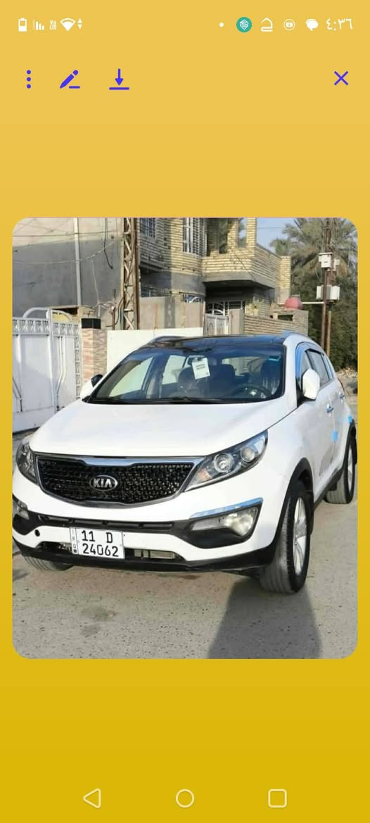 السلام عليكم
سبورتج خليجي للبيع موديل ٢٠١١ رقم بغداد  تحويل مباشر السياره 
بيها ملاحظات بسيطه مكان السياره بغداد جسر ديالى السعر ١٢٥$ ورقه
للاتصال ***********
