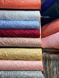 اقمشة لمار • تول بريسم • دبل حاشيه
