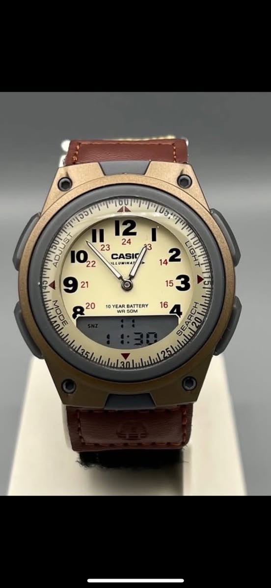 ⌚ ساعة كاسيو CASIOرجالية فخمة
تصميم كلاسيك + سبور بنفس الوقت 🔥  

هيكل قوي بلون ذهبي مطفي مع سوار جلد بني أنيق  

تجمع بين العقارب والشاشة الرقمية لراحة أكثر بالاستخدام  

✔️ مقاومة للماء  

✔️ بطارية تدوم لسنوات  

✔️ مناسبة للطلعات والاستخدام اليومي  

✔️اناره

💰 السعر: 23 ألف فقط  مع توصيل

🚚 توصيل متوفر لكل المحافظات  

📩 للحجز راسلنا خاص


**إذا كنت صاحب هذا الإعلان وتريد حذفه لأي سبب، رجاءا أرسل رسالة إلى الدعم الفني**