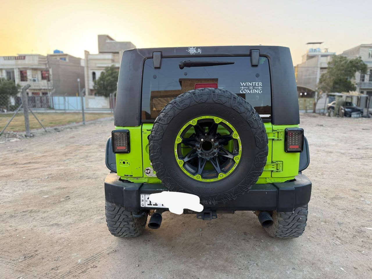 جيب 2013 رانكلر صحاري بيهة تزويد تاير تو سايز كشف منفصل محرك 3.6 دبل كير شاشة كامرة بيهة منضومة غاز ايطالية تخم تاير جديد كراسي جلد تدفئة منافذ شحن وكهرباء خلفية خاصة بالتخيم مطبخ خلفي صغير
السعر 15.000$

عنواني بغداد / السيدية 
للاستفسار الاتصال ***********
