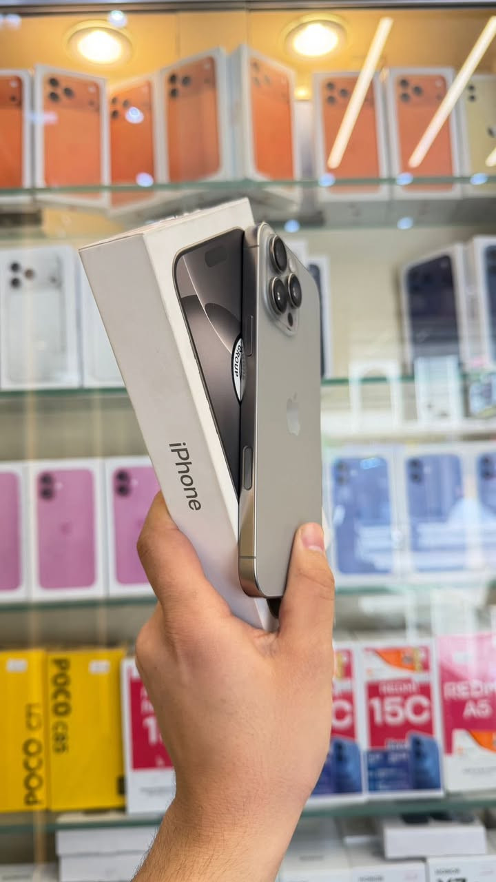 ايفون 16 برو ماكس عربي شرق اوسط ماستر💥لون تيتانيوم
ذاكرة 256 بطارية 95 الجهاز نضافه 100‎%‎ ملحقات كامله شرط تاخذه تفحصه وين ميعجبك بالحاسبة كله نورمال ✅✅ مع وصل ضمان من المركز لمدة 5 ايام السعر مليون و375 الف 💥
بغداد / البياع شارع 20 اسم المحل مركز حسان للموبايل ***********
