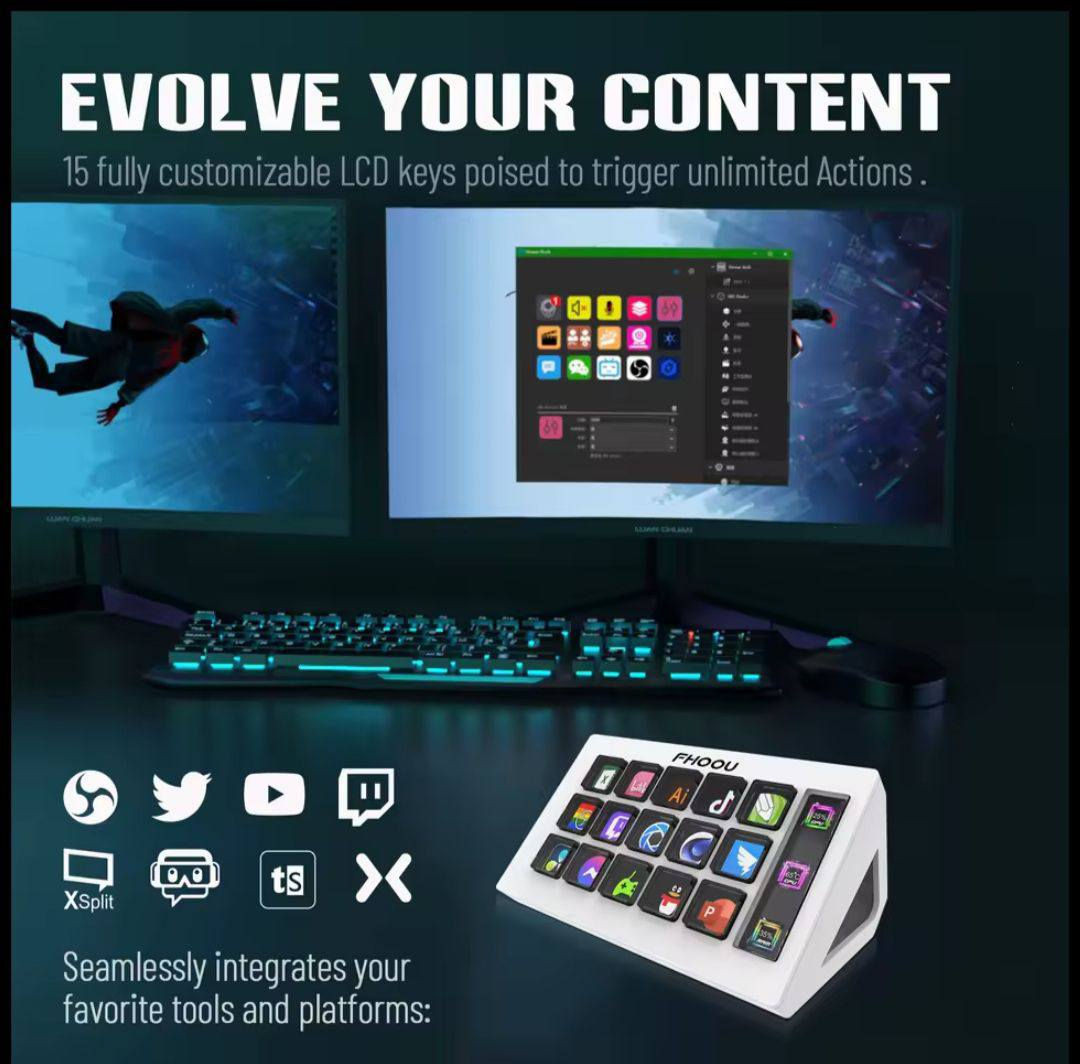 StreamDeck Mini Visual Keyboard 15 Keys Stream Deck LCD Button Live Content Creation
السعر ٥٥ الف


**إذا كنت صاحب هذا الإعلان وتريد حذفه لأي سبب، رجاءا أرسل رسالة إلى الدعم الفني**
