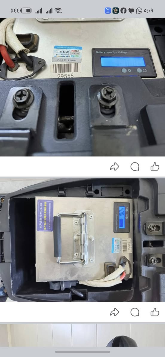 السلام عليكم دراجة جديدة جدا بعدها أخت الزيرو ملف ١٥٠٠ بطارية ليثيوم 
السعر ٥٥٠ ألف قفل قفل 
***********
