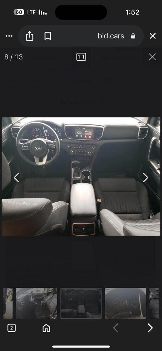 كيا سيورتج موديل 2022بدون صبغ ولابارد كير محرك مكفولات رقم اربيل تحويل ثاني يوم بجم كبس حادثه باب الخلفي وشوية من الامامي ع وضعه ممصلحلة  ماشية 55كيلو مكاني بغداد السعر 168بيه مجال *********** بغداد, العراق
