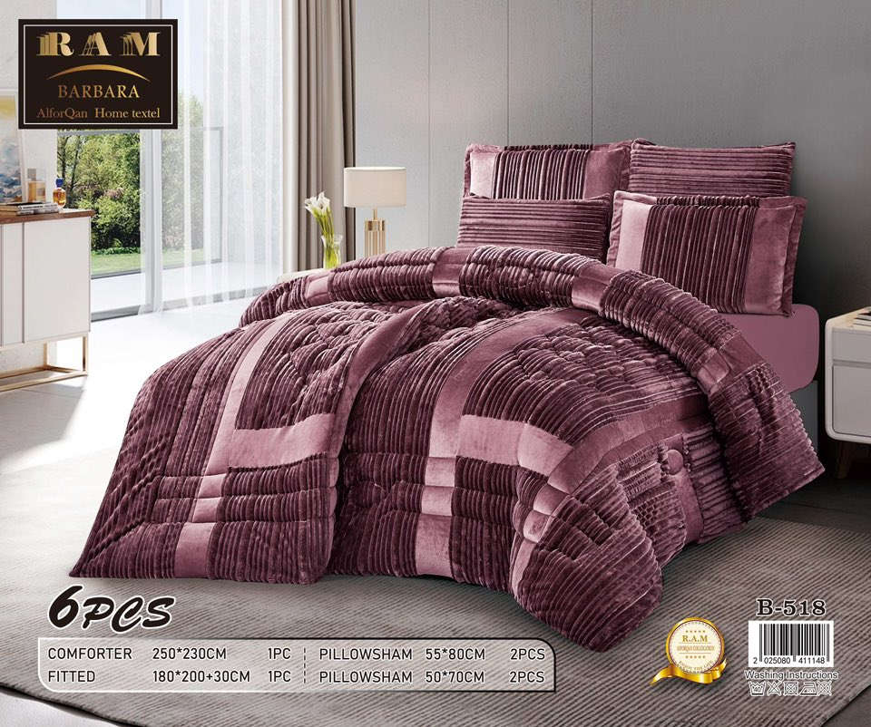 #الموسم_الشتوي 2025 - 2026 

#شرح_الايتم لحاف نفرين صادة شتائي ثقيل جدا جدا وجهين قديفة ناعم طري حجم كبير ( كنك سايز ) يتكون من 6 قطع كوالتي جدا عالي من شركة RAM 
🔹️ قياس الحاف _ 250 * 230   
🔹️ قياس الشرشف _  30 + 200 * 180 
🔹️ قياس وجة المخاديد الصادة عدد ( 2)  _ 80 * 55  
🔹️ قياس وجة المخاديد الصادة عدد ( 2 )  _  70 * 50

 #ضمان_لحقوق_زبائننا_الكرام اذ كان الايتم مخالف للصورة و الموصفات المعروضة والقياسات من حق زبائننا الكرام رفض المنتج و عدم دفع خدمة التوصيل

#لمعرفة_المزيد_ يرجى مراسلة الصفحة او الاتصال عبر ارقامنا 
واتساب _ ***********  تليكرام _ *********** 
الاتصال _ *********** 

#عنواننا _ موصل - حي سومر - بداية التقاطع الاول - مقابل دار المصطفى للاجهزة الكهربائية - اهلا وسهلا بالجميع 

#لتأكيد_الطلب  🎯 الرجاء ترك العنوان + اقرب نقطة دالة ؟ 🏡 ، رقم الموبايل ؟ شكرا” لاختياركم  🌹

#خدمة_التوصيل يوجد خدمة توصيل كافة محافظات العراق

@أبرز المعجبين
