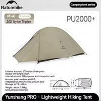 نايتشر هايك Cloud Up Pro • خيمة لشخصين • مقاومة ماء ٢٠٠٠/٥٠٠٠مم