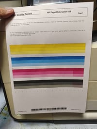 طابعة hp 556 تقرير الوانها والعداد موجود بالصور  سعر 600 الف واتساب 07...