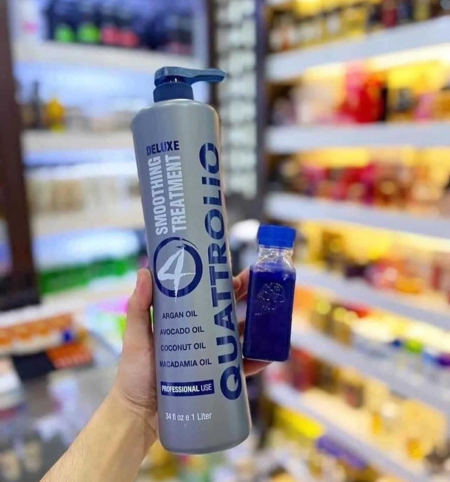 مسرح ومعالج كواترول الأمريكي الاصلي بدون أي تغيير بلون الشعر علاج وتسريح 100% يستخدم بدون كاوية علاج بارد ومع الكاوية يعطي تسريح ناعم

مناسب للشعر المطاط والمتضرر

آمن للحوامل والأطفال .

يحتوي على 4 زيوت طبيعية : زيت الأركان وجوز الهند🌹

والأفوكادو💖  والمكاديميا😍🤞

يرجع حيوية ولمعان للشعر مع نعومه لا تصدق❤️‍🔥

🚛 خدمه توصيل لجميع محافظات العراق 
رقم الهاتف: ***********
