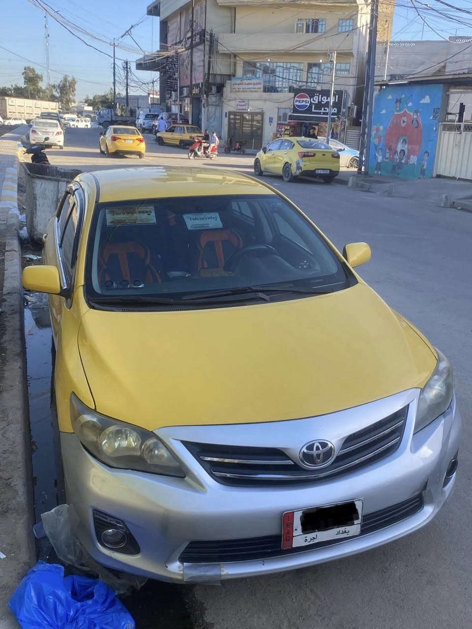 كورلا موديل 2013   S  مكينة 1800 باسمي تحويل ثاني يوم السيارة جاهزة من جميع النواحي حادث امريكا جاملغ وبنيد تغليف ارضية جلد دوشمه كشنات جديدة داخل صاج شاشة كامرة السيارة حلوة ومال جناي 
سعرها 108 وبيها مجال   مكاني بغداد صليخ مكلف بل نشر هذة رقم صاحبها 
‭0770 622 9379‬
