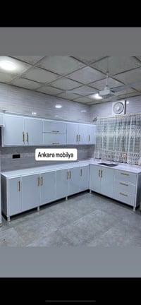 معمل أنقرة • مطابخ 3D • كاونتر خشب تركي